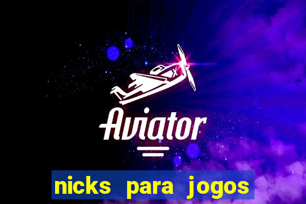 nicks para jogos de tiro